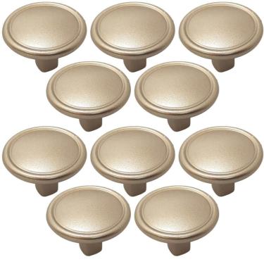 Imagem de Kit 10 Puxadores 1764 Grenade Ponto Dourado Móveis Armários Gavetas Torralba