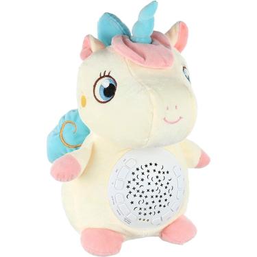 Imagem de Pelúcia de Unicórnio Com Som Luzes Música e Projetor FM666-31 - Dorémi