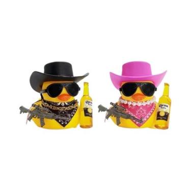 Imagem de Engraçado Pato De Borracha Cowboy Para Carro, Decoração De Painel De J