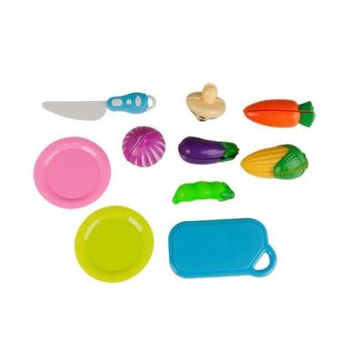 Imagem de Legumes P/ Cortar Tá na Mesa Rec Rec C/ 10pçs tiras autocolantes - Zoo