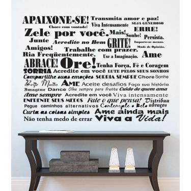 Imagem de Adesivo De Decoração Frase Apaixone-se Palavra Motivacional