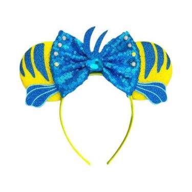 Imagem de Tiara De Orelhas Do Mickey E Da Minnie Com Laços De Lantejoulas, Acess