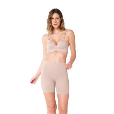 Imagem de Bermuda Com Fundilho Trifil Modeladora Feminina Sem Costura Não Embola