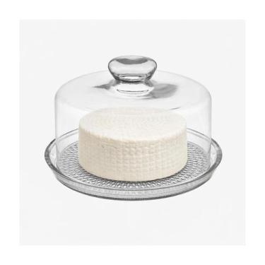 Imagem de Queijeira De Vidro Com Tampa Circular Recipiente De Vidro - Vitazza