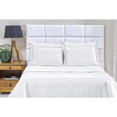 Imagem de Cobre Leito Casal Dupla Face Branco Plaza