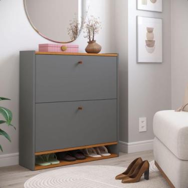 Imagem de Sapateira Safira 2 Portas Basculantes  Compacta, Organização Prática P