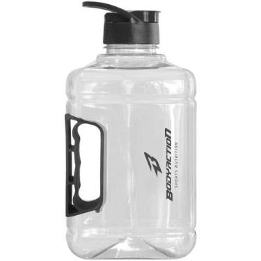 Imagem de Galão Academia Tank Resist Garrafa Água 2l/1.6l Bodyaction, Transparen