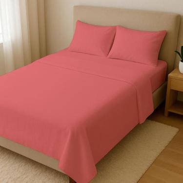 Imagem de Jogo de Cama Duplo Casal Queen Conjunto de Lençol 4 Peças - Arte & Caz