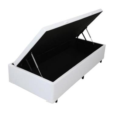 Imagem de Base para Cama Box Solteiro Érica com Baú Branca - C.R.A