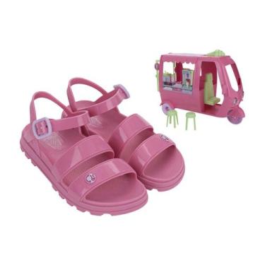 Imagem de Sandália Papete Ajustável + Brinde Sorveteria da Barbie Menina Grenden