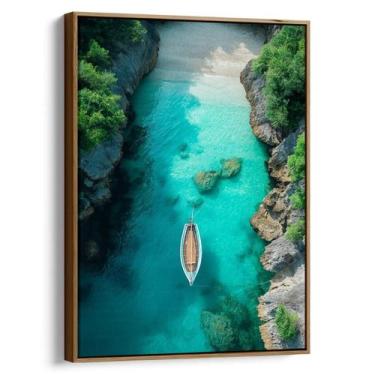 Imagem de Quadro Mar Azul Além do Portal Florido - Mioquadros, 180x120 cm, Tabac