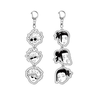 Imagem de Conjunto de chaveiros de acrílico Jujutsu Kaisen Yuji Itadori Satoru Gojo