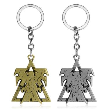 Imagem de Chaveiro, chaveiro, pingente, emblema de metal da facção humana