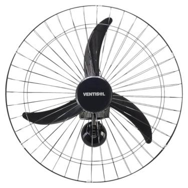 Imagem de Ventilador Oscilante de Parede 60cm Preto com Grade Preta HH Premium Bivolt - 9250603/543 - VENTISOL