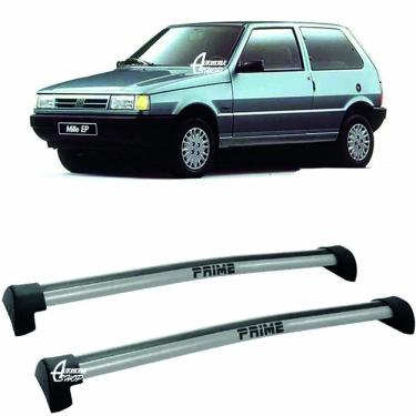 Imagem de Rack Teto Aluminio Prime Fiat Uno 2pts 96 até 00 Prata PR002