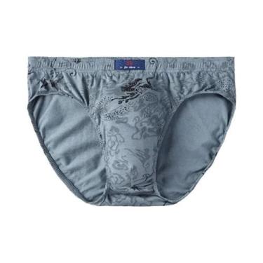 Imagem de Cuecas Boxer Masculinas plus Size De Algodão Estampadas (2 Peças) - Ab