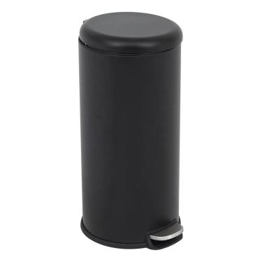 Imagem de Lixeira Cozinha 28l Preta Aco 64x34cm Abertura Com Pedal