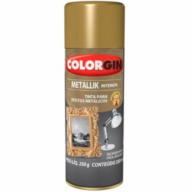 Imagem de Tinta Spray Metallik Interior 350ml Rose Gold - 56 - COLORGIN