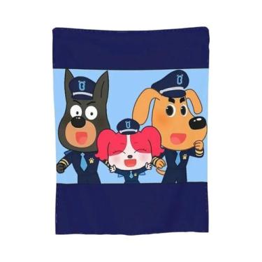 Imagem de Cobertor De Pelúcia Macio E Quente Sheriff Labrador, Manta De Flanela 