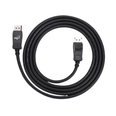 Imagem de Cabo DisplayPort v1.4 Alta Performance, Ultra HD 8K 60Hz e 4K 144Hz, Suporta Áudio Dolby 7.1, 2 Metros, Preto, DP1420, ELG