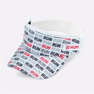 Imagem de Viseira HUPI Run Loop Branco e Vermelho, Branco, Vermelho, UNICO