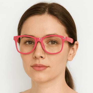 Imagem de Armação Óculos Grau Unissex Quadrado Grande Moderna