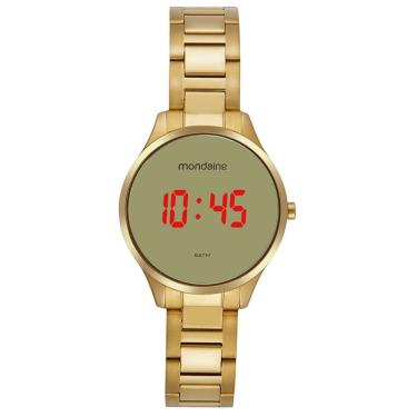 Imagem de Relógio MONDAINE feminino digital dourado 32845LPMVDE1