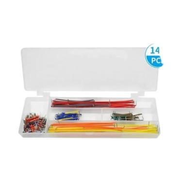 Imagem de Kit De Cabos Jumper Em Formato U Sem Solda Para Protoboard, 14 Comprim