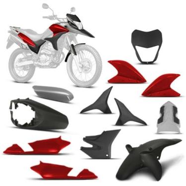 Imagem de Kit Carenagem Moto Honda XRE 300 2010 2011 2012 9 Peças Pro Tork Subst