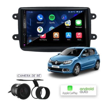 Imagem de Multimídia MP10 CarPlay e Android Auto Sandero com Tv - First Option