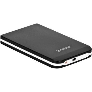 Imagem de Case para HD Externo 2.5" HDC-251 com Conexão USB 480MBPS e Estrutura em Liga de Alumínio Preto Fortrek