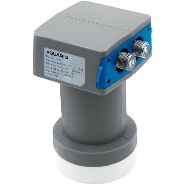 Imagem de LNB Universal Banda Ku Duplo Aquário DHT-02 para Recepção de TV por Satélite com Ganho...