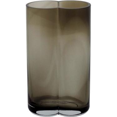 Imagem de VASO DECORATIVO ENFEITE CASA FLORES 22x12x8cm VIDRO ÂMBAR