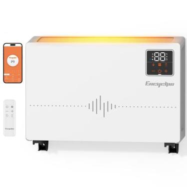 Imagem de Aquecedor de Parede Encyclpo 1500W com Controle Remoto Sem Fio e Alexa
