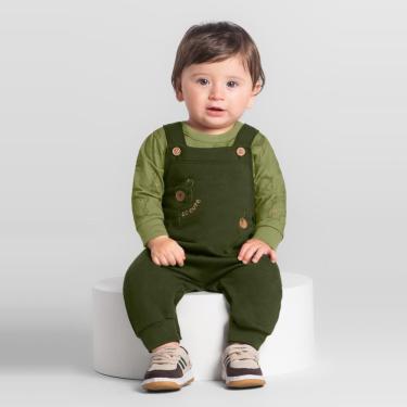 Imagem de Conjunto Bebê menino em moletom peluciado Brandili Baby