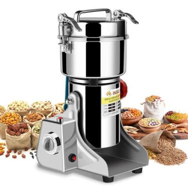 Imagem de Moinho de Grãos Elétrico INSELY 750 g em Aço Inoxidável 2200 W