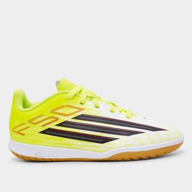 Imagem de Chuteira Futsal Infantil Adidas F50 Club, Preto, 26