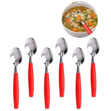 Imagem de Conjunto 6 Colheres de Sopa Inox Cabo Resistente Premium - Top, 1