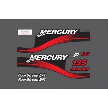 Imagem de Kit Adesivos Motor Mercury 135HP 1999-2004 Compatível - SPTS
