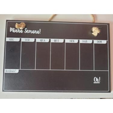 Imagem de Quadro de parede planner semanal - Sua Papelaria Organize