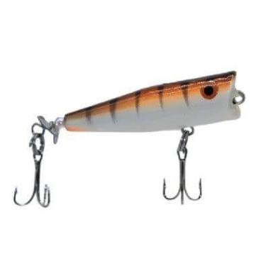 Imagem de Isca Artificial Pesca C/ Helice Popper Madeira 6cm Tucunare - Shopdape