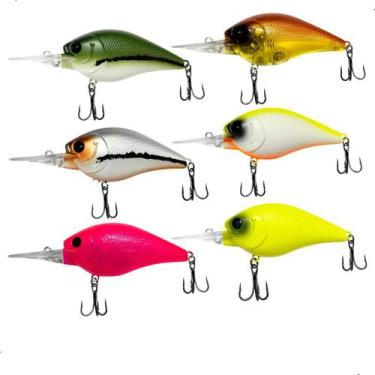 Imagem de Kit 6 Isca Artificial Crank Fundo Matadeira Blackbass Traira