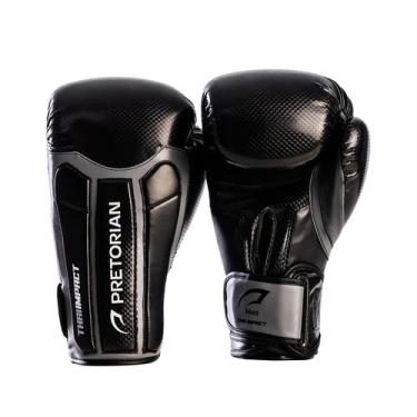 Imagem de Luvas Thai Impact Próprias Para Muay Thai Preto Pretorian Cor:Preto+Ci