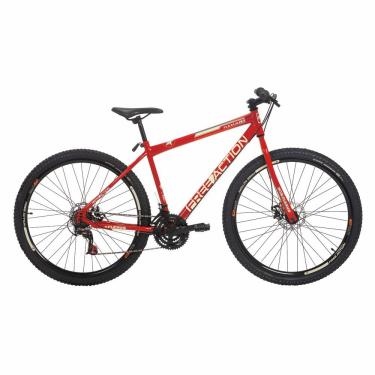 Imagem de Bicicleta Flexus 1.5 Mountain Bike Aro 29 Quadro Aço 21 Marchas Free Action Vermelho Coke