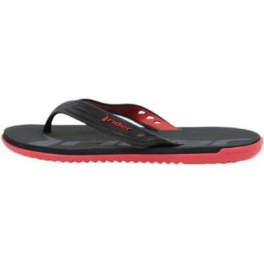 Imagem de Chinelo Rider Rw Casual Masculino, 37/8, Vermelho, Preto, Grafite