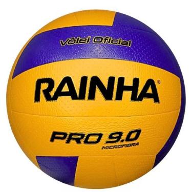 Imagem de Bola volei rainha oficial pro 9.0, Amarelo, Azul