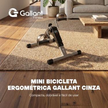 Imagem de Mini Bicicleta Ergométrica Cicloergômetro Gallant Cinza com Display GB