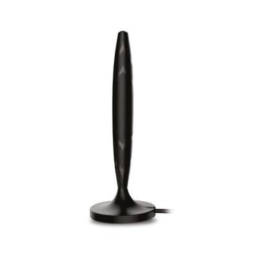 Imagem de Antena Interna UHF Digital HD Multivisão com Cabo Coaxial 3m para Sinais de Televisão Digital Preto