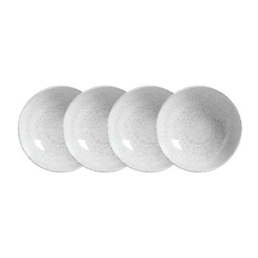 Imagem de Bowl Médio Orgânico Stoneware Echo Cerâmico Sustentável Artesanal para Mesa Branco Porto Brasil