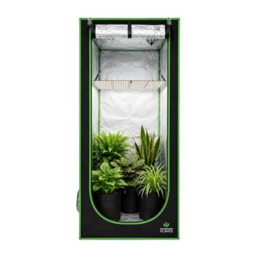 Imagem de Estufa Grow 80x80x180 Master Plants Tenda de Cultivo Indoor Premium com Tela Anti Praga, Tecido Mylar 600D Altamente Refletivo, Barraca Tent Resistente Original Grande